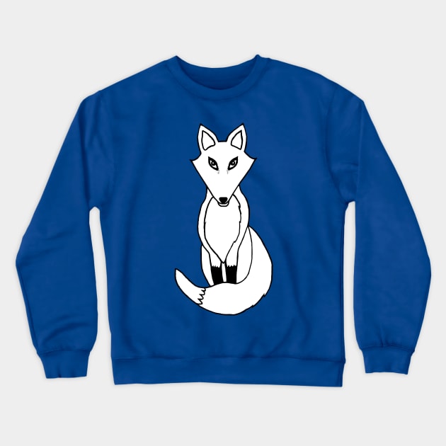 White Fox Crewneck Sweatshirt by BlakCircleGirl